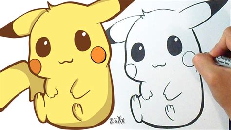 pikachu para desenhar|Como desenhar o PIKACHU Pokémon fofo e fácil Desenhos。